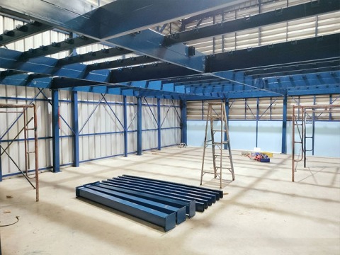 ต่อเติมอาคารพาณิชย์ไม่ต้องลงเข็มด้วยชั้นลอยน็อคดาวน์ราคาประหยัด